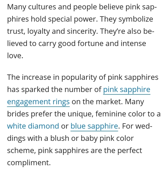 💍5ctw Pink & White Sapphire Ring - Picture 5 of 6